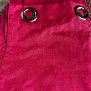 Bright pink blackout curtains, 4 panels. Each panel 42” wide by 63” long.